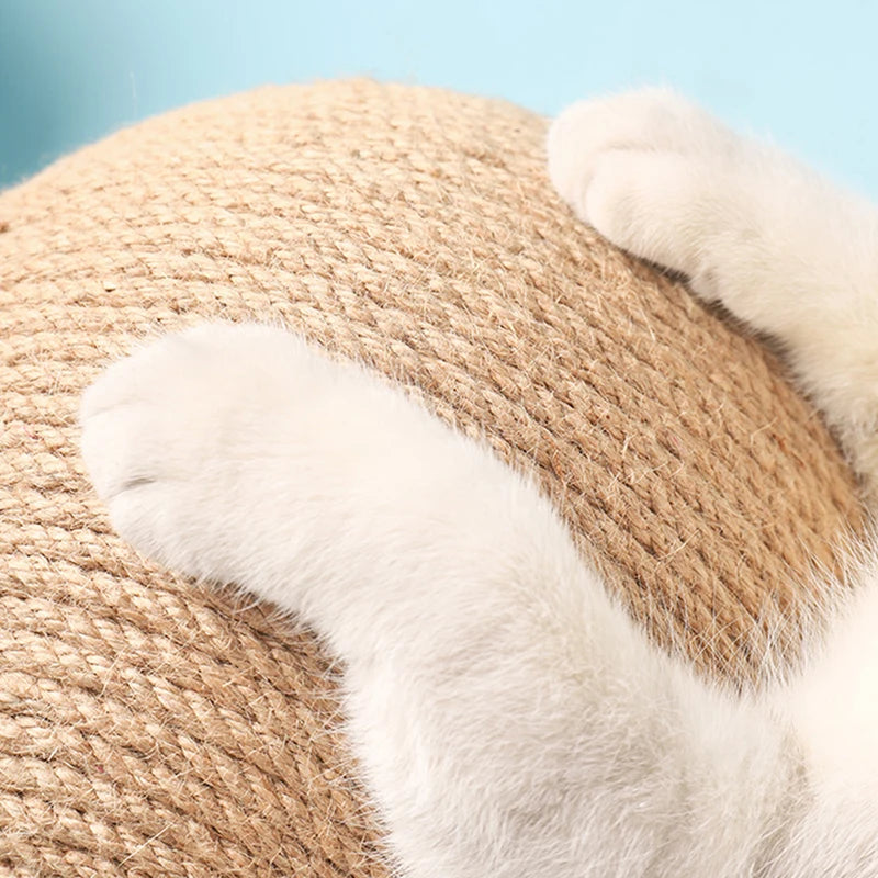 Cat Scratching Ball Toy Kitten Sisal Rope Ball Board Grinding Paws Toys Cats Scratcher Wear-resistant Pet Furniture supplies PawsnHeart