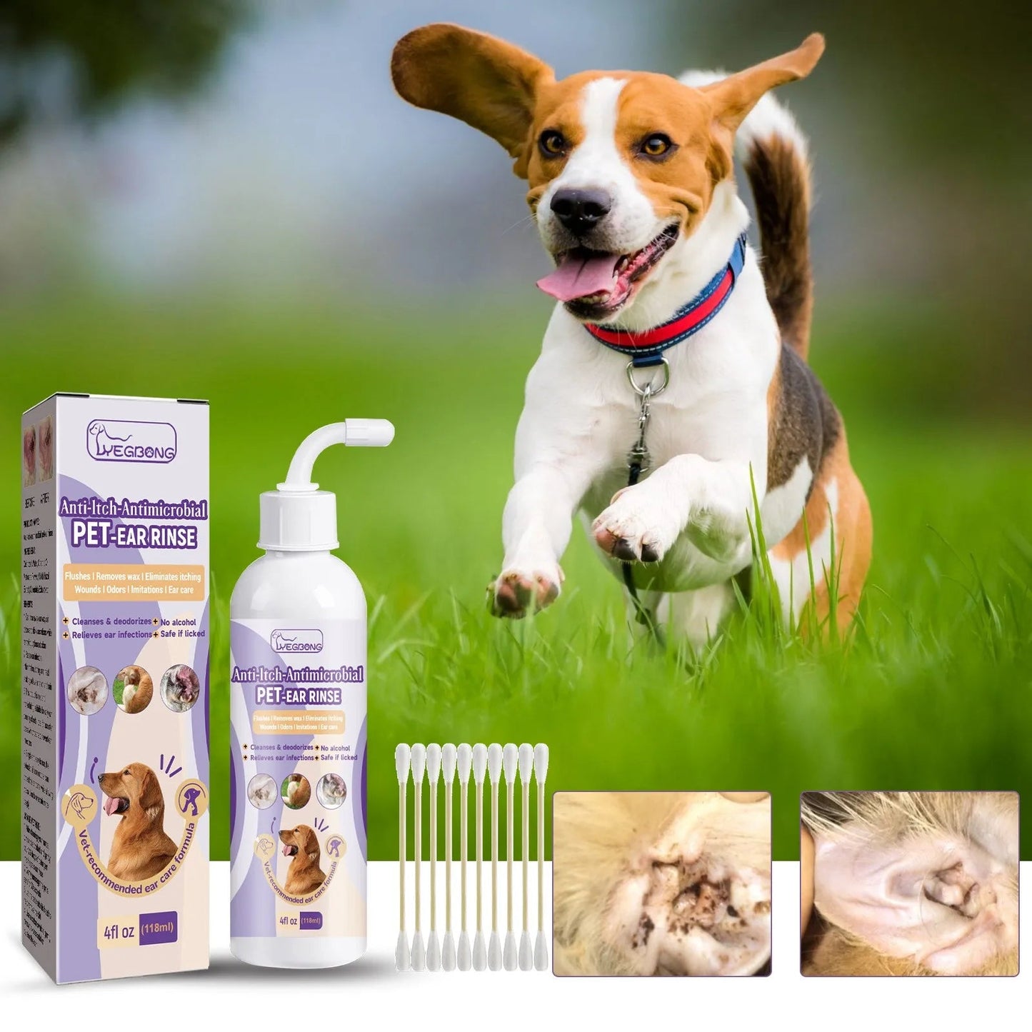 ClearEar Remedy Infection Treatment for Dogs & Cats PawsMagics