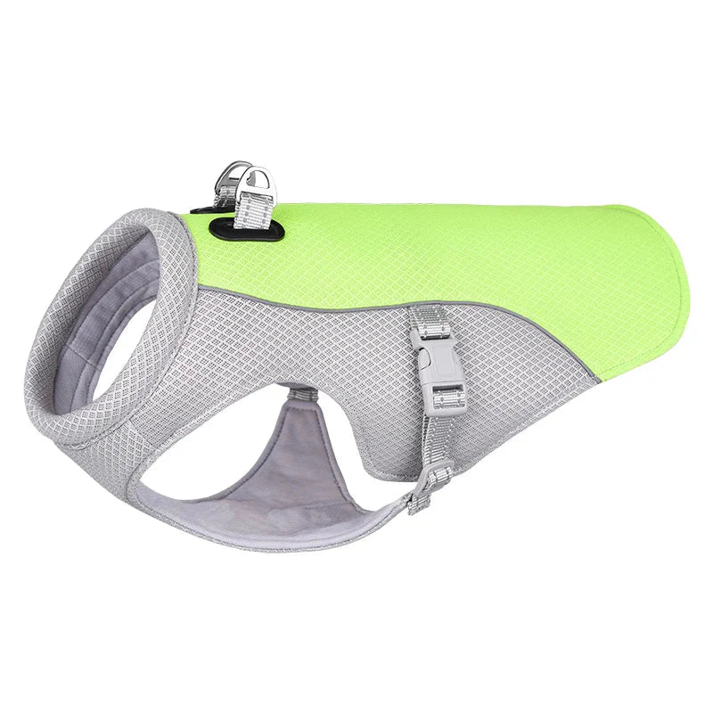 Summer Dog Cooling Vest Harness Reflective Quick Release Hot Pet Clothes Cool Jacket For Small Medium Largr Dog Accessories PawsnMagic