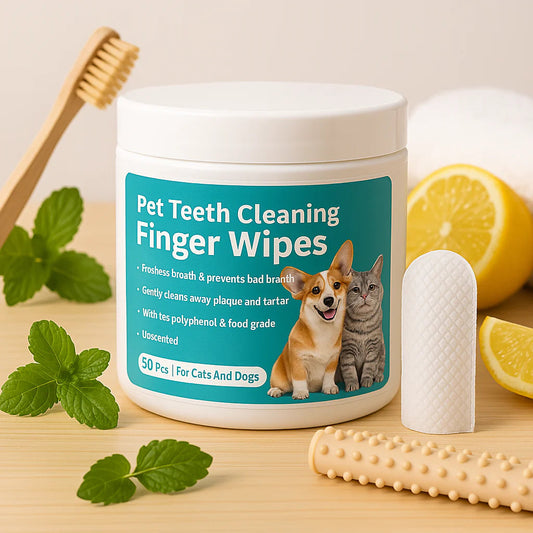 Dog Ear Relief Finger Wipes 50 Pcs PawsMagics