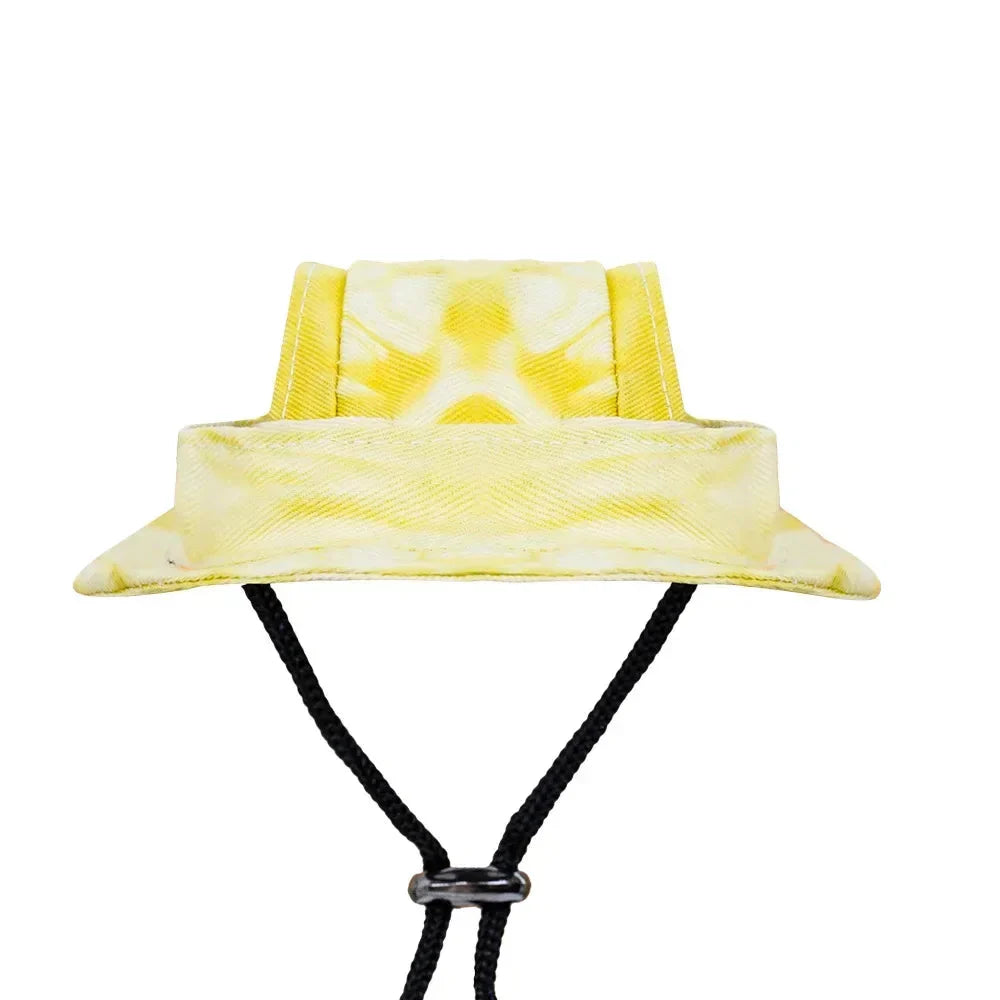 Small Dog Cat Hats Cat Cowboy Hat with Ear Holes Tiny Pet Birthday Party Costume Cat Headwear Puppy Dog Kitten Hat Chihuahua Cap PawsnHeart