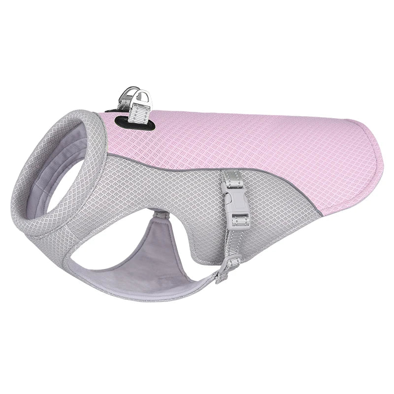 Summer Dog Cooling Vest Harness Reflective Quick Release Hot Pet Clothes Cool Jacket For Small Medium Largr Dog Accessories PawsnMagic