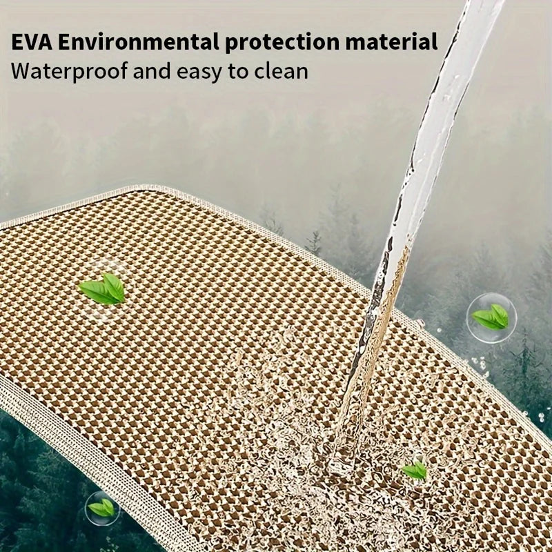 1Pc Large Size Cat Litter Mat-Advanced Honeycomb Double Layer Design,Urine Waterproof,Easy Cleaning,Scatter Control,Stay Clean PawsnHeart