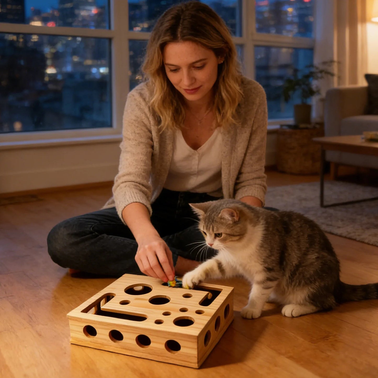 Caja de enriquecimiento para gatos FrostPaw Maze™
