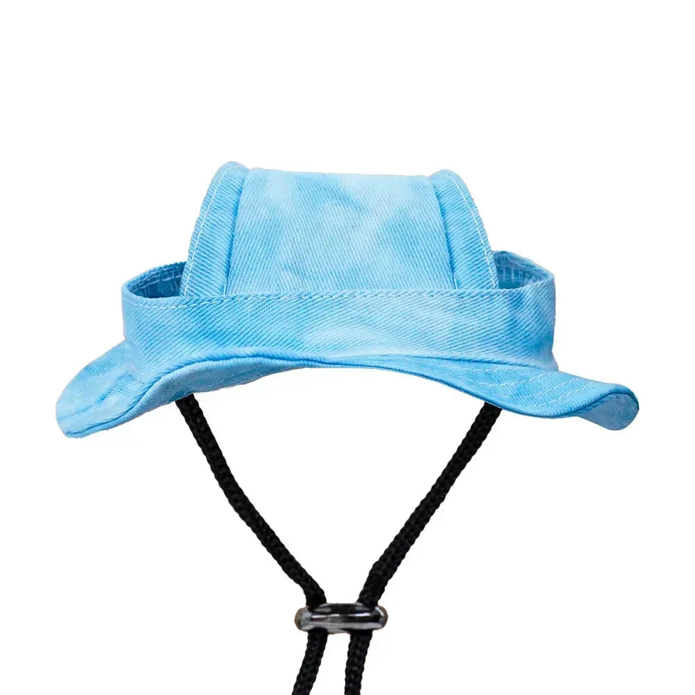 Small Dog Cat Hats Cat Cowboy Hat with Ear Holes Tiny Pet Birthday Party Costume Cat Headwear Puppy Dog Kitten Hat Chihuahua Cap PawsnHeart