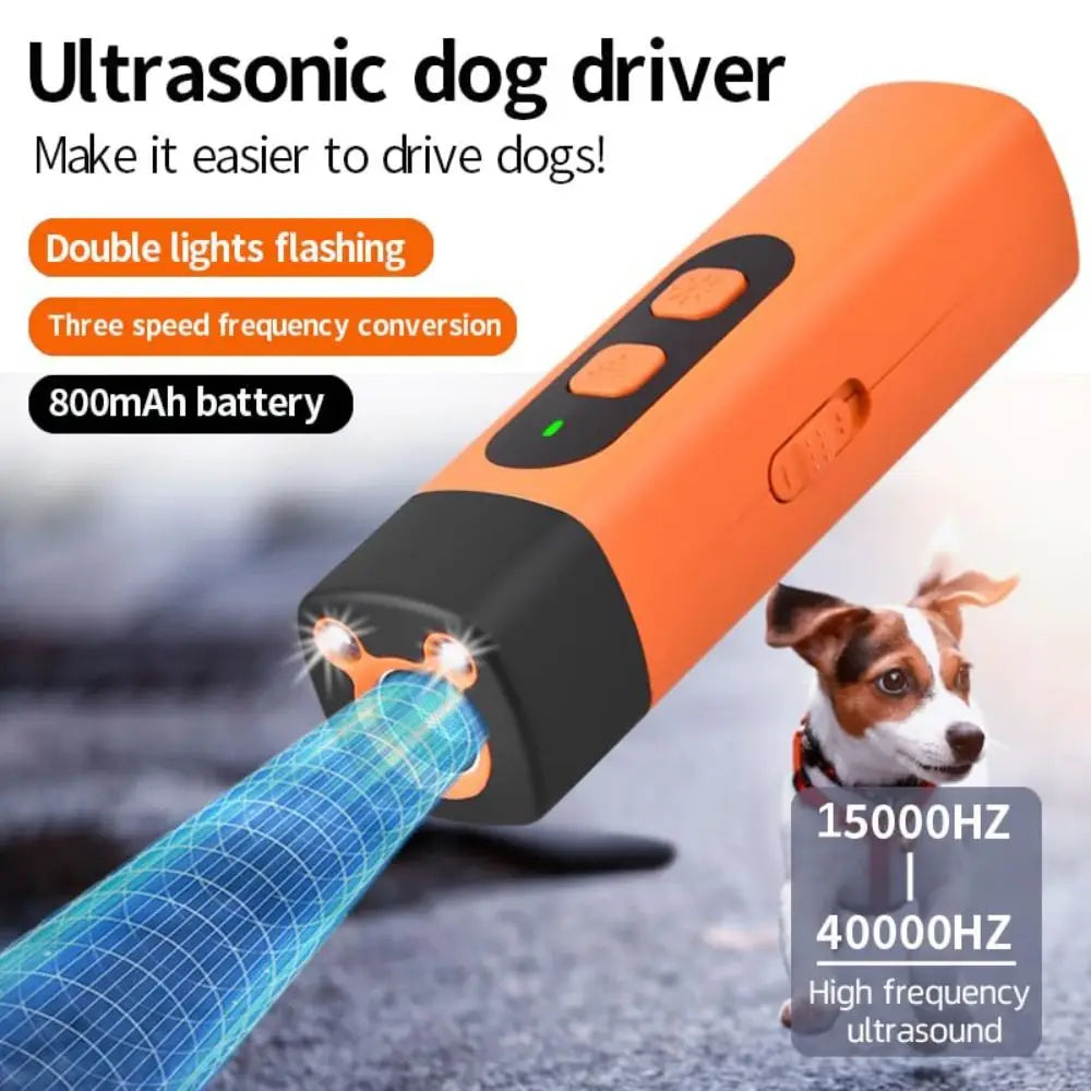 Portable Anti-Barking Dog Bark Deterrent Device Professional 40KHz Bark Control 32FT Compact Barking Indoor Outdoor