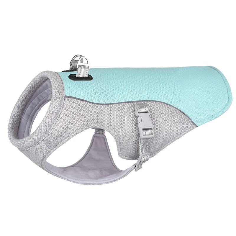 Summer Dog Cooling Vest Harness Reflective Quick Release Hot Pet Clothes Cool Jacket For Small Medium Largr Dog Accessories PawsnMagic