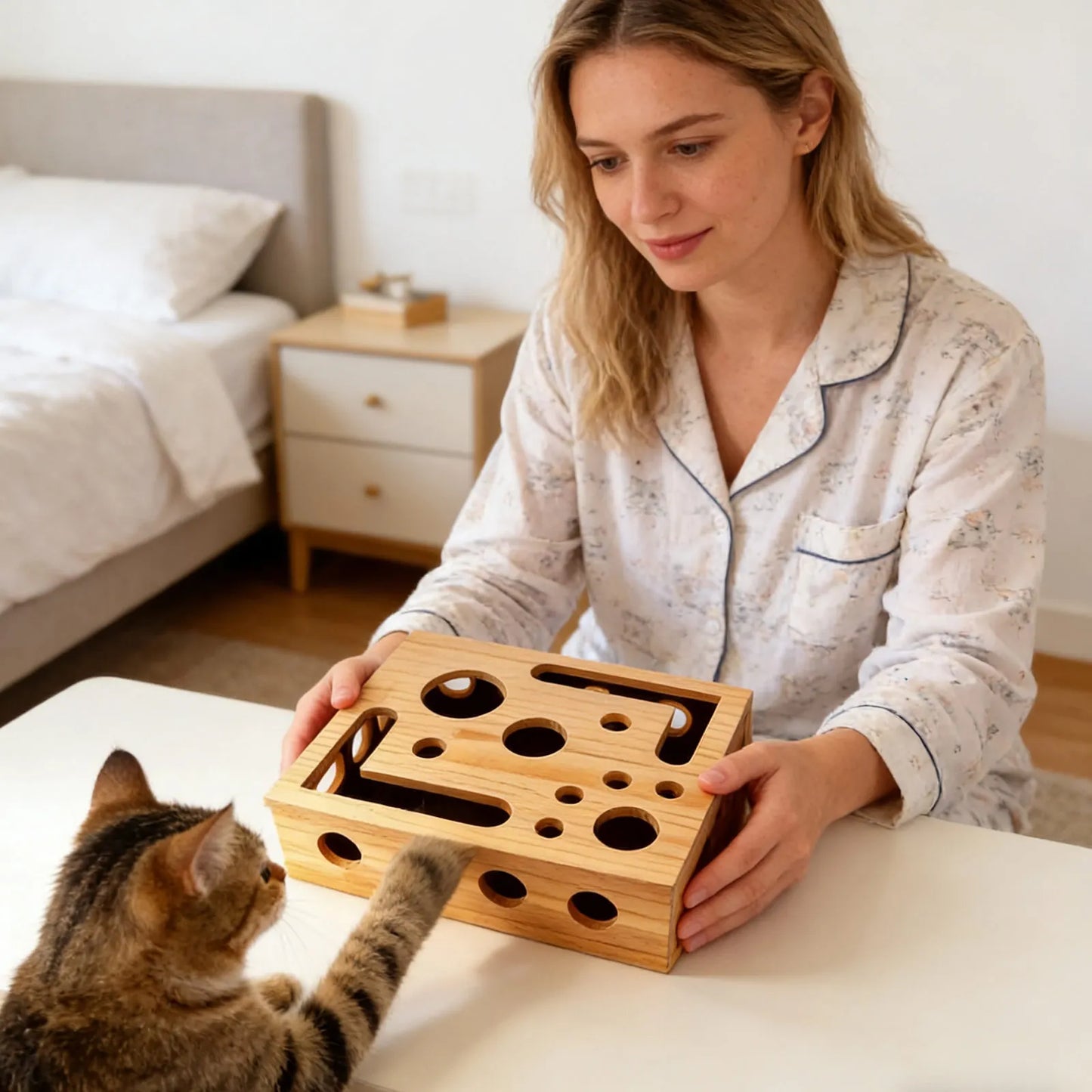 Caja de enriquecimiento para gatos FrostPaw Maze™