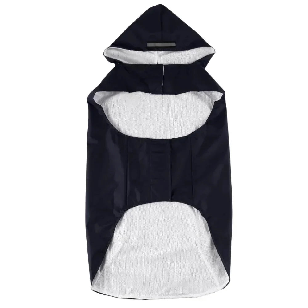 9 Sizes Dog Raincoat Small Medium Large Dogs Waterproof Hooded Jacket Rain Clothes with Reflective Stripe Outdoor Accessories PawsnHeart