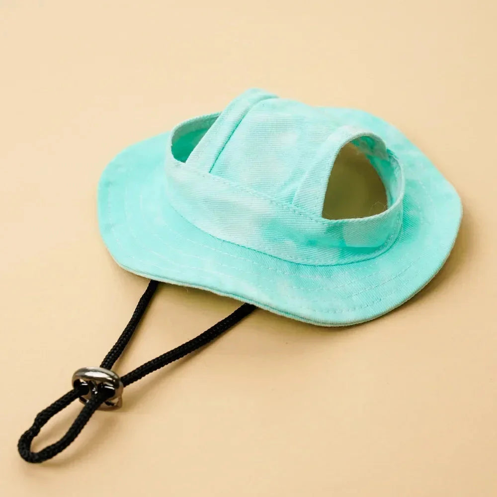 Small Dog Cat Hats Cat Cowboy Hat with Ear Holes Tiny Pet Birthday Party Costume Cat Headwear Puppy Dog Kitten Hat Chihuahua Cap PawsnHeart