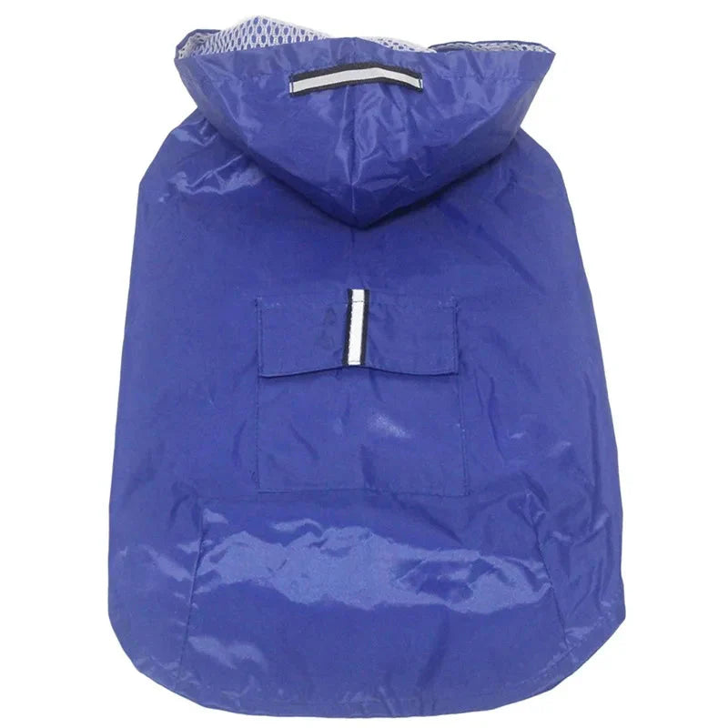 9 Sizes Dog Raincoat Small Medium Large Dogs Waterproof Hooded Jacket Rain Clothes with Reflective Stripe Outdoor Accessories PawsnHeart