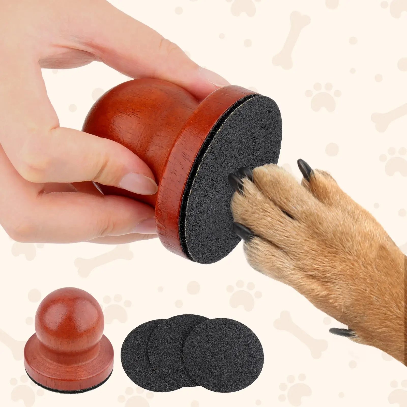 Dog Nail File Manual Wooden Pet Grooming Dogs Scratching Board Grinding Claw Pet Claw Care for Puppy Nail Care Outdoor Indoor Pawsn