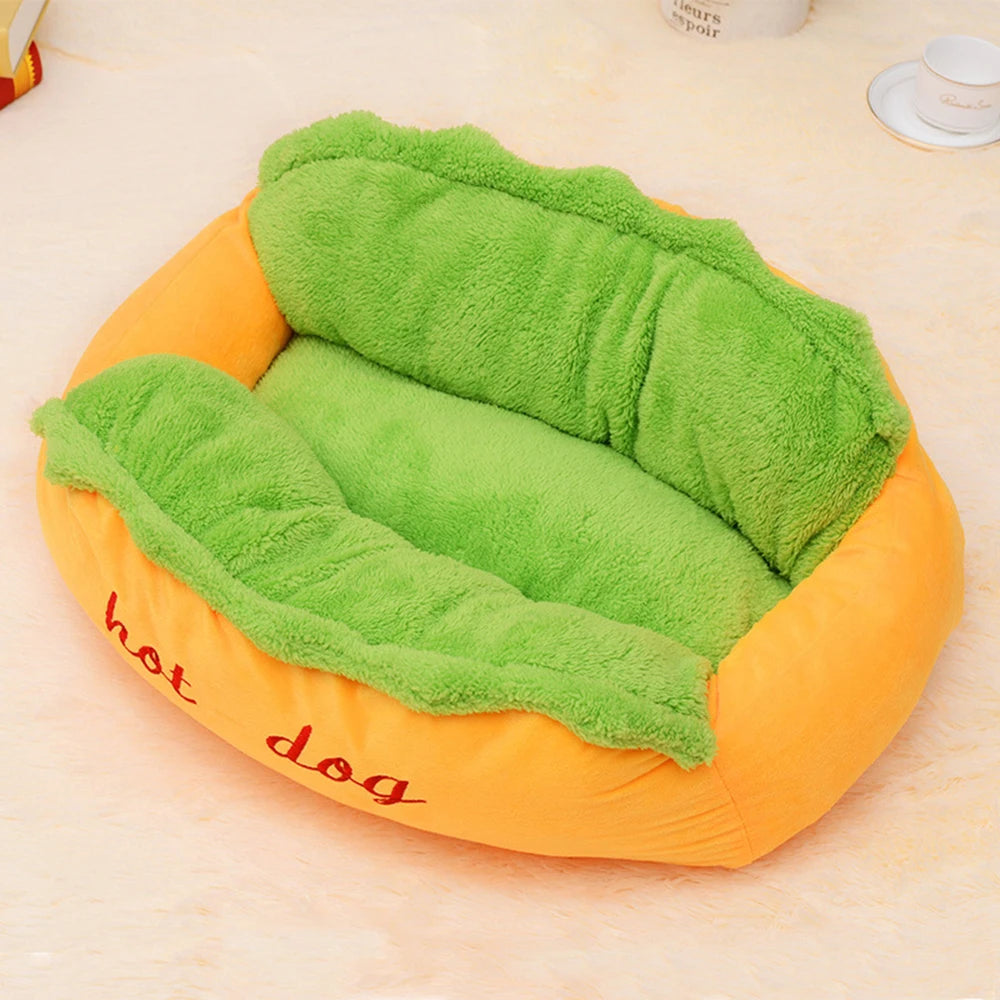 1Pcs Warm Hot Dog Bed Removable Soft Lounger For Dog Small Large Hot Sale Washable Elastic Puppy Cat Pet House Sofa Indoor